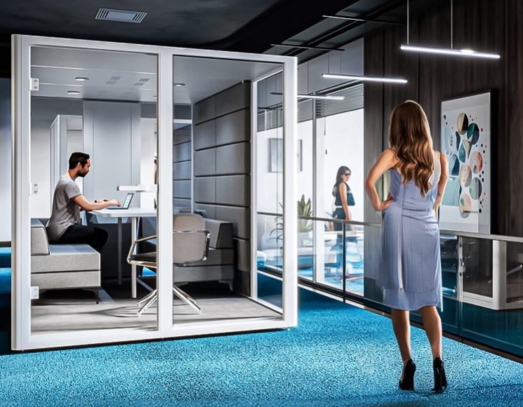 budki akustyczne biuro szkoła spoty