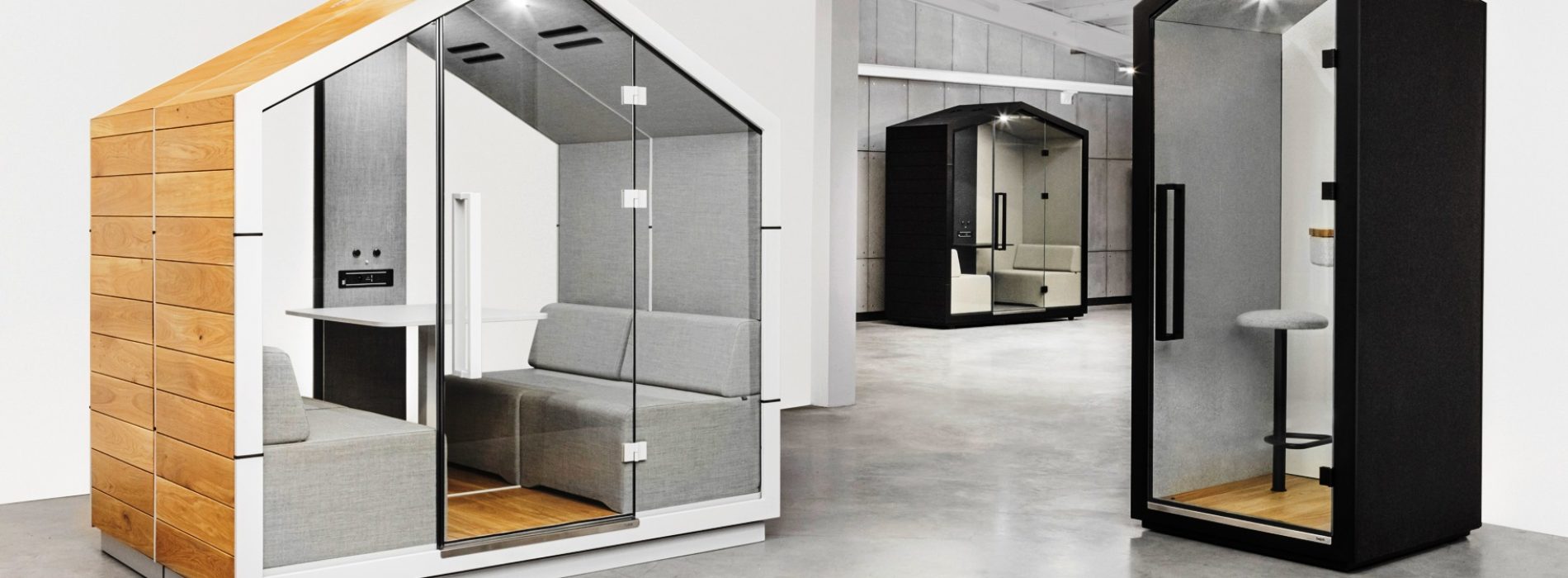 budki akustyczne szklane drzwi 3 rozmiary